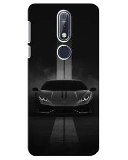 Чехол для Nokia 7.1 (2018) с картинкой «Lamborghini симметрия дорог»