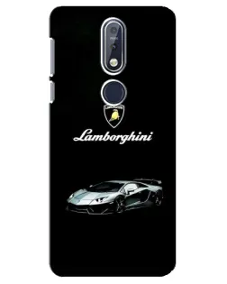 Чехол для Nokia 7.1 (2018) с картинкой «Логотип Lamborghini классика»