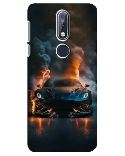 Чехол для Nokia 7.1 (2018) с картинкой «Lamborghini дымная эстетика» Чехол для Nokia 7.1 (2018) с картинкой «Lamborghini дымная эстетика»