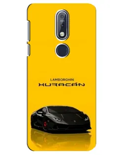 Чехол для Nokia 7.1 (2018) с картинкой «Lamborghini Huracan черный»