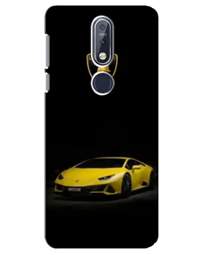 Чехол для Nokia 7.1 (2018) с картинкой «Lamborghini желтый акцент» Чехол для Nokia 7.1 (2018) с картинкой «Lamborghini желтый акцент»