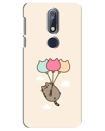 Чехол для Nokia 7.1 (2018) с картинкой «Пушин на шариках» Чехол для Nokia 7.1 (2018) с картинкой «Пушин на шариках»