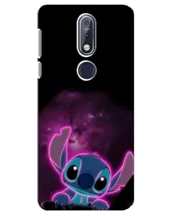 Чехол для Nokia 7.1 (2018) с картинкой «Неоновый Stitch» Чехол для Nokia 7.1 (2018) с картинкой «Неоновый Stitch»