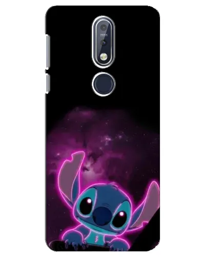Чехол для Nokia 7.1 (2018) с картинкой «Неоновый Stitch»