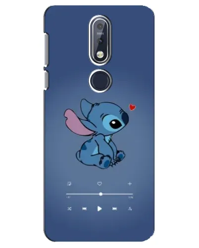 Чехол для Nokia 7.1 (2018) с картинкой «Музыкальный Stitch»