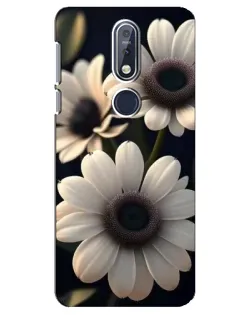 Чохол для Nokia 7.1 (2018) з картинкою «Білі маргаритки макро»