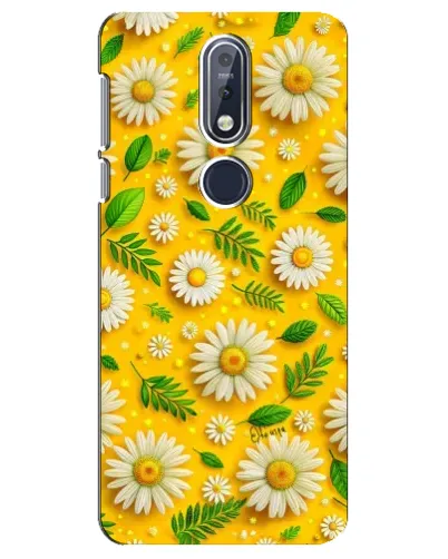 Чехол для Nokia 7.1 (2018) с картинкой «Ромашковое солнце»