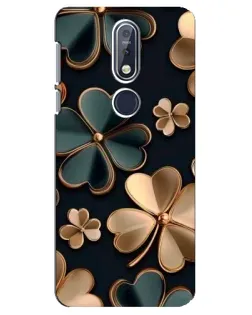 Чохол для Nokia 7.1 (2018) з картинкою «Конюшина в золоті»