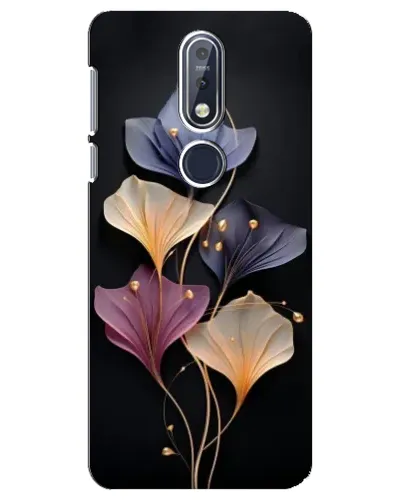 Чехол для Nokia 7.1 (2018) с картинкой «Лиловые цветы грации»