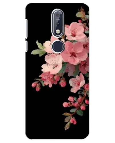 Чехол для Nokia 7.1 (2018) с картинкой «Розовая ветка сакуры»