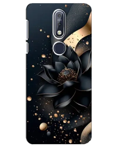 Чехол для Nokia 7.1 (2018) с картинкой «Черный лотос»