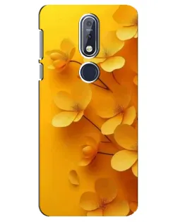 Чохол для Nokia 7.1 (2018) з картинкою «Золоті пелюстки»