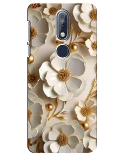 Чохол для Nokia 7.1 (2018) з картинкою «Білі паперові квіти»