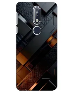 Чохол для Nokia 7.1 (2018) з картинкою «Чорні геометричні блоки» Чохол для Nokia 7.1 (2018) з картинкою «Чорні геометричні блоки»