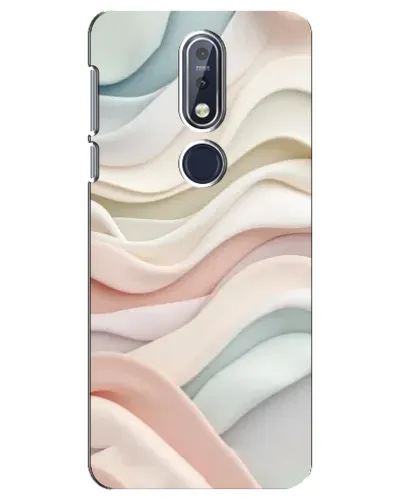 Чохол для Nokia 7.1 (2018) з картинкою «Пастельні ніжні хвилі»