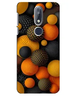 Чохол для Nokia 7.1 (2018) з картинкою «Об'ємні помаранчеві сфери» Чохол для Nokia 7.1 (2018) з картинкою «Об'ємні помаранчеві сфери»