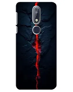 Чохол для Nokia 7.1 (2018) з картинкою «Червона лавова тріщина» Чохол для Nokia 7.1 (2018) з картинкою «Червона лавова тріщина»
