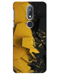 Чохол для Nokia 7.1 (2018) з картинкою «Золоті уламки геометрії» Чохол для Nokia 7.1 (2018) з картинкою «Золоті уламки геометрії»