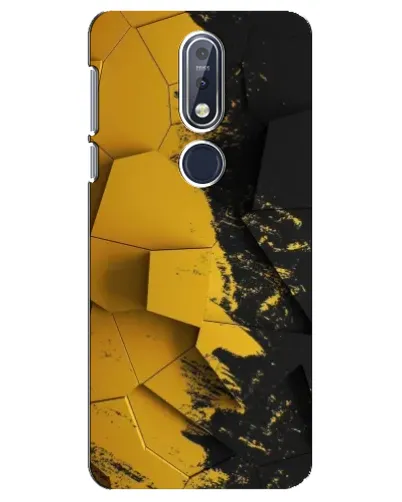 Чохол для Nokia 7.1 (2018) з картинкою «Золоті уламки геометрії»