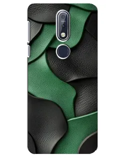 Чохол для Nokia 7.1 (2018) з картинкою «Зелені шкіряні хвилі» Чохол для Nokia 7.1 (2018) з картинкою «Зелені шкіряні хвилі»