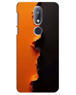 Чохол для Nokia 7.1 (2018) з картинкою «Помаранчевий розлом» Чохол для Nokia 7.1 (2018) з картинкою «Помаранчевий розлом»