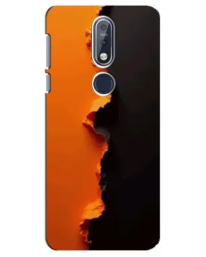 Чохол для Nokia 7.1 (2018) з картинкою «Помаранчевий розлом»