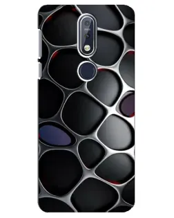 Чохол для Nokia 7.1 (2018) з картинкою «Об'ємна темна решітка» Чохол для Nokia 7.1 (2018) з картинкою «Об'ємна темна решітка»
