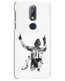 Чехол для Nokia 7.1 (2018) с картинкой «Черно-белый силуэт Месси» Чехол для Nokia 7.1 (2018) с картинкой «Черно-белый силуэт Месси»