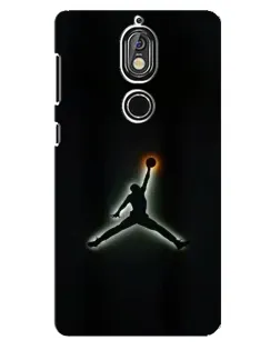 Чохол для Nokia 7 з картинкою «Jordan Gradient Logo»
