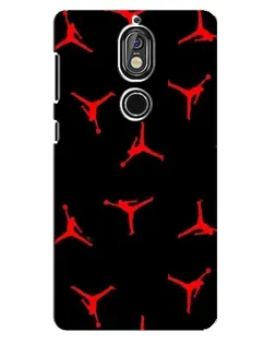 Чохол для Nokia 7 з картинкою «Jordan Red Pattern»