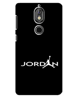 Чохол для Nokia 7 з картинкою «Jordan White Logo»