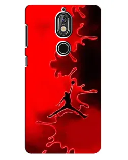 Чохол для Nokia 7 з картинкою «Jordan Red Smoke»