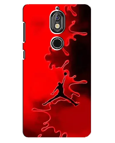 Чохол для Nokia 7 з картинкою «Jordan Red Smoke» Чохол для Nokia 7 з картинкою «Jordan Red Smoke»