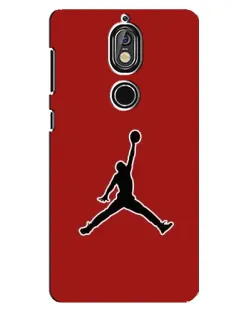 Чохол для Nokia 7 з картинкою «Jordan Red Back»