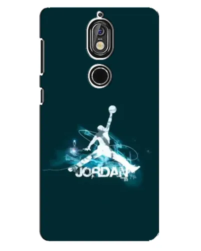 Чохол для Nokia 7 з картинкою «Jordan Blue Fire» Чохол для Nokia 7 з картинкою «Jordan Blue Fire»