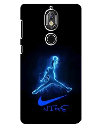 Чохол для Nokia 7 з картинкою «Jordan Neon Blue» Чохол для Nokia 7 з картинкою «Jordan Neon Blue»
