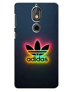 Чохол для Nokia 7 з картинкою «Неоновий Adidas»