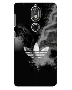 Чохол для Nokia 7 з картинкою «Абстрактний дим Adidas»