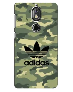 Чохол для Nokia 7 з картинкою «Мілітарі стиль Adidas»