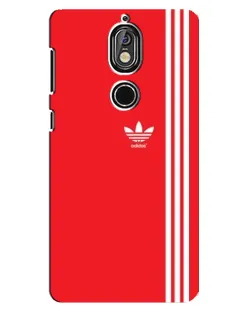 Чохол для Nokia 7 з картинкою «Червоний мінімалізм Adidas»
