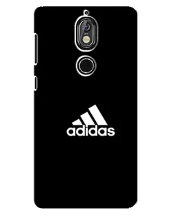 Чохол для Nokia 7 з картинкою «Чорна класика Adidas»