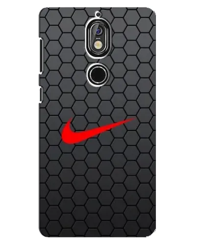 Чохол для Nokia 7 з картинкою «Nike — карбонова сітка»