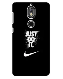 Чохол для Nokia 7 з картинкою «Текстовий принт Nike»