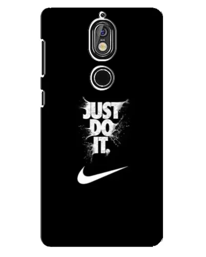 Чохол для Nokia 7 з картинкою «Текстовий принт Nike»