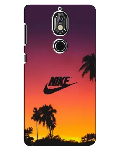 Чохол для Nokia 7 з картинкою «Nike на заході сонця»