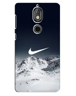 Чохол для Nokia 7 з картинкою «Nike — зимові гори»