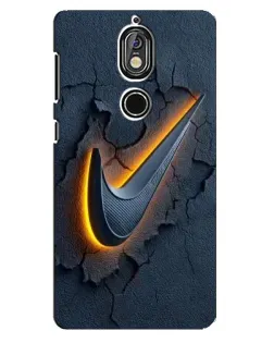Чохол для Nokia 7 з картинкою «Об'ємний логотип Найк»