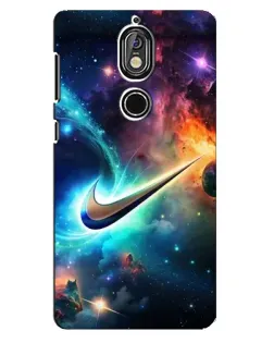 Чохол для Nokia 7 з картинкою «Космічний Nike Swoosh»