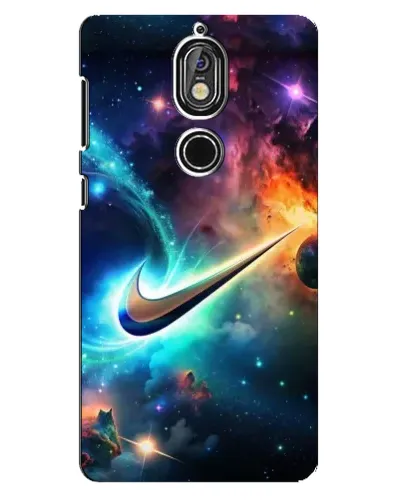 Чохол для Nokia 7 з картинкою «Космічний Nike Swoosh»