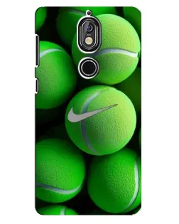 Чохол для Nokia 7 з картинкою «Тенісні м'ячі Найк»